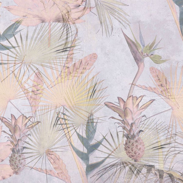 Tapete mit tropischen Pflanzenmotiven