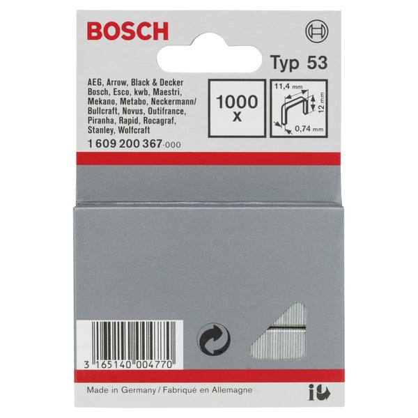 Bosch Typ 53 Heftklammern, 1000 Stück
