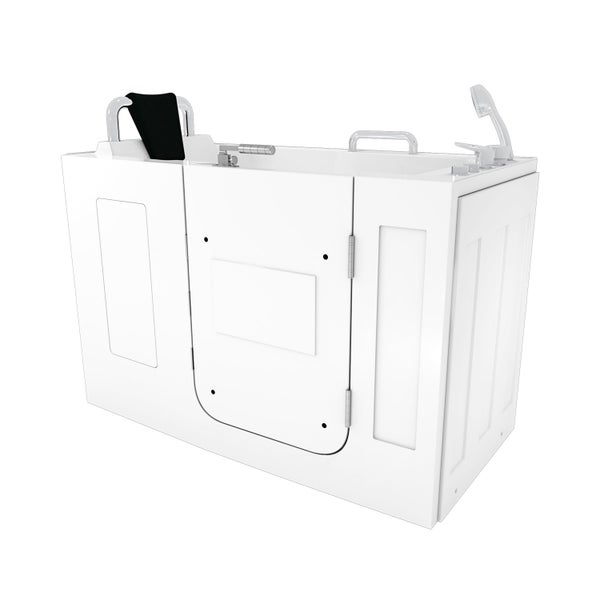 Sitzwanne Whirlpool Badewanne mit Tür S07WP-A-R 140x76cm