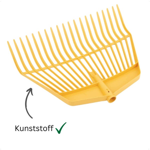 Laubrechenaufsatz aus Kunststoff für Gartenarbeiten