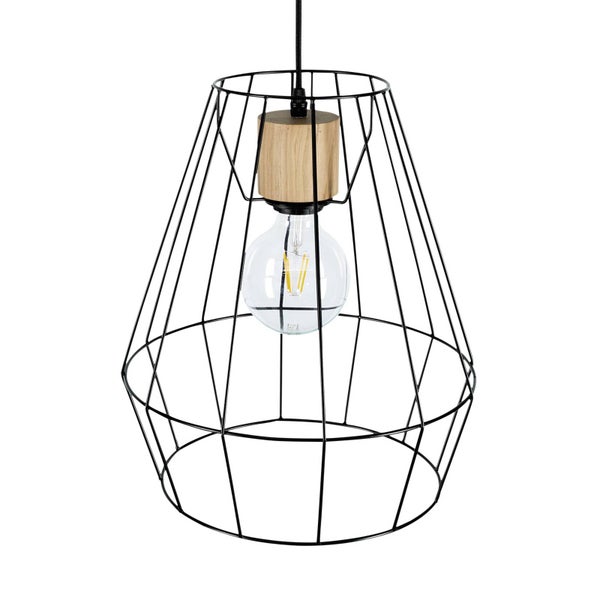 Envostar Pendelleuchte Finan (Modern) in Schwarz aus Metall (1 flammig, E27) - Deckenlampe Esstischlampe Hängelampe Hängeleuchte Wohnzimmerleuchte