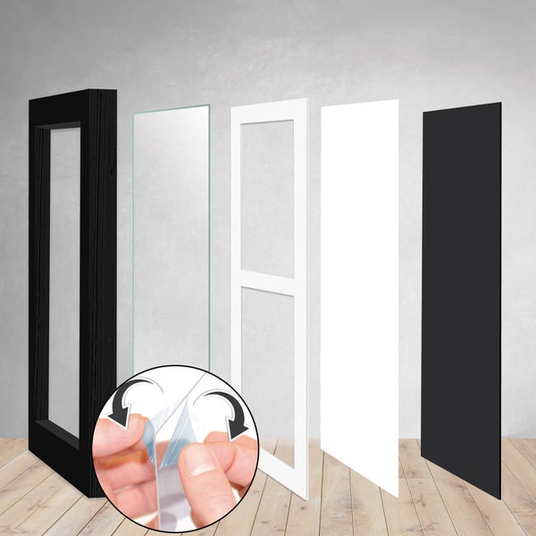 Bomoe Galeria Bilderrahmen MDF Schwarz (4tlg)