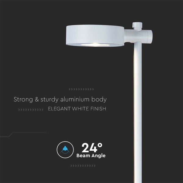 Weiße Aluminium Außenleuchte