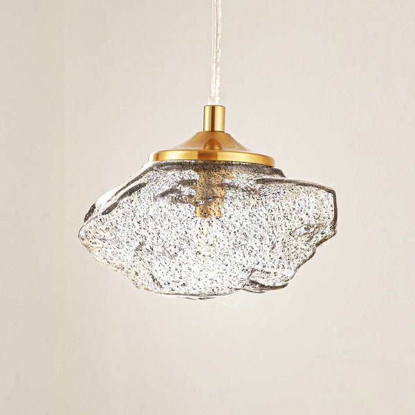 Lindby Pendelleuchte Piatra (Modern) in Schwarz aus Glas (1 flammig, G9) - Hängelampe Esstischlampe Hängeleuchte Wohnzimmerleuchte