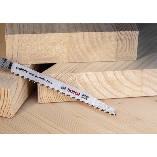Bosch Expert Stichsägeblätter T308B, 5 Stück, für saubere Holzschnitte