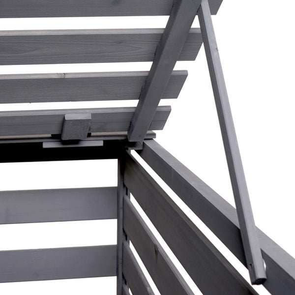 Detailansicht eines Gerätehauses aus Holz