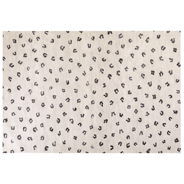 Teppich Baumwolle hellbeige Tiermotiv 160 x 230 cm AFIS