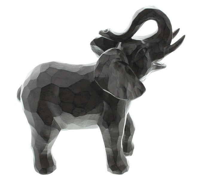 FRANK FLECHTWAREN | Figur Elefant, groß, POLYRESIN, 23 x 11 x 24,5 cm