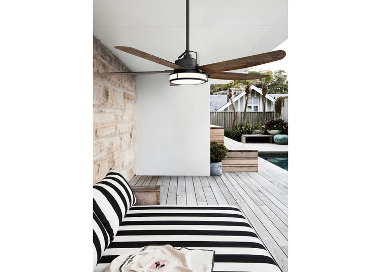 Louisville Deckenventilator 157 cm mit 6 Geschwindigkeiten und Fernbedienung