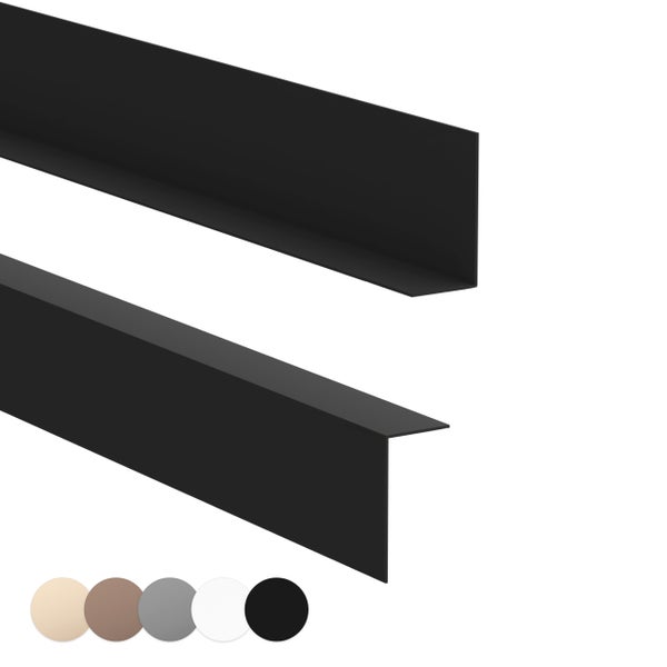 Wandabschlussprofil in Schwarz