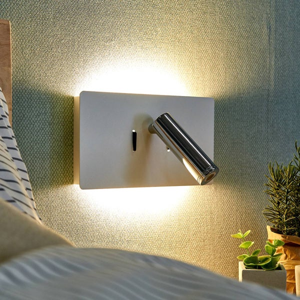 Lucande LED Wandleuchte, Wandlampe Innen Elske (Modern) in Weiß aus Metall (3 flammig ) - Wandstrahler Wandbeleuchtung Schlafzimmer / Wohnzimmer Schlafzimmerleuchte