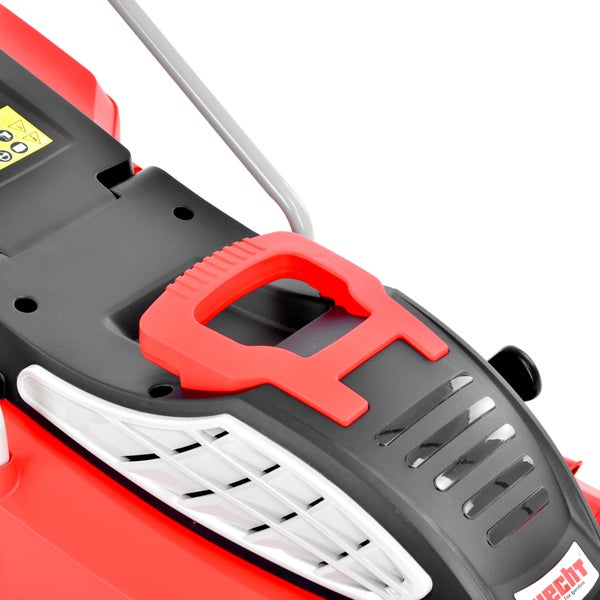 Detailansicht eines Rasenmähers