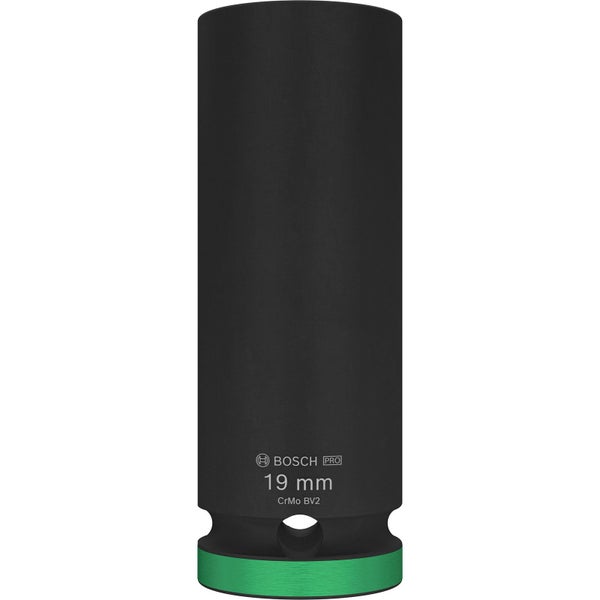 Bosch Pro Steckschlüssel, 19 mm, aus Chrom-Molybdän-Stahl