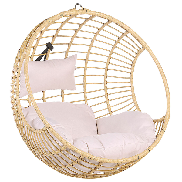 Hängesessel ASPIO Polyrattan Naturfarben