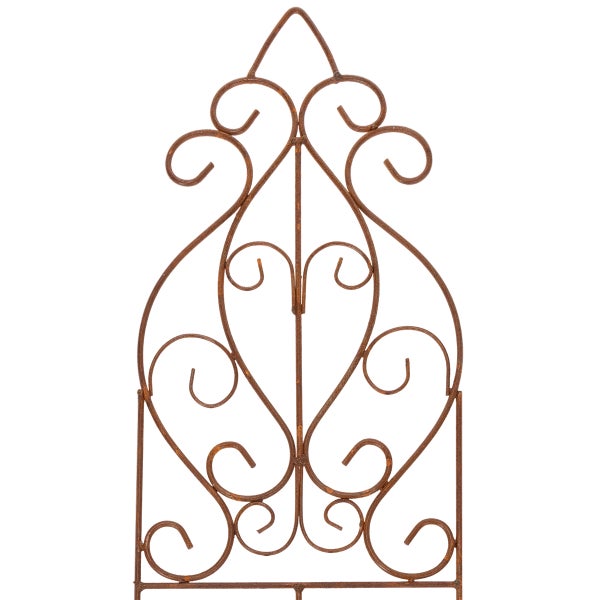 Dekorative Metall-Gartenwand mit geschwungenem Design