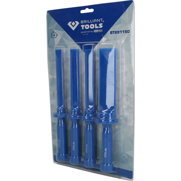 BRILLIANT TOOLS Kunststoff-Schaber-Satz 4tlg. - BT691150