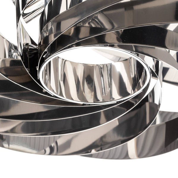 Spiralförmige Deckenleuchte aus Metall