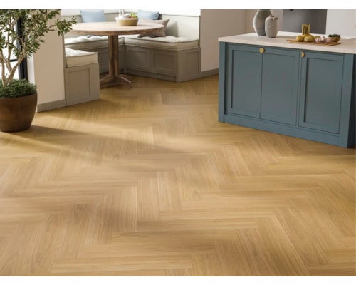 Vinylboden Trendtime 3 Eiche Ocford Karamellbraun Fischgrät 730 x 146 x 5 mm