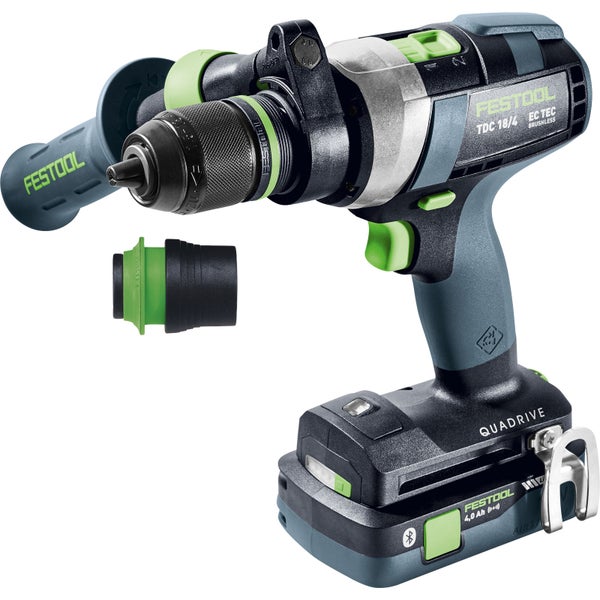 Festool Akku-Bohrschrauber TDC 18/4 5,0/4,0 I-Plus QUADRIVE / 1x 4,0 1x 5,0 Akku + Ladegerät + Zubehör im Systainer - 577649