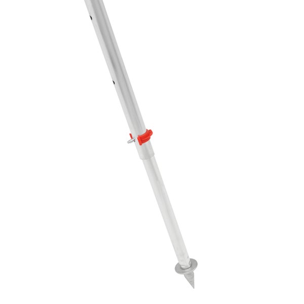 Verstellbare Baustütze aus Metall mit Erdspieß