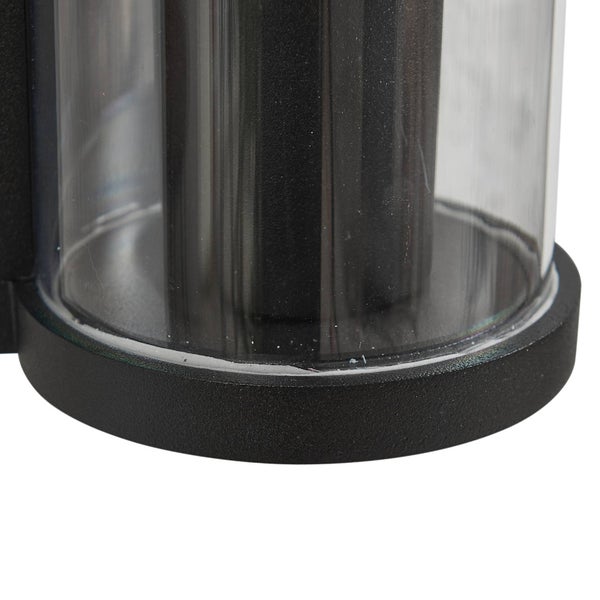Lucande Wandleuchte außen Zanta (Modern) in Schwarz aus Aluminium (1 flammig, E27) - Außenwandleuchten Wandlampe Led Außenlampe Outdoor für Außenwand/Hauswand Haus Terrasse & Balkon