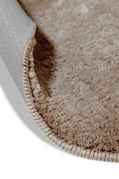 Badteppich Sand Beige Joris WECONhome Basics 90 cm rund