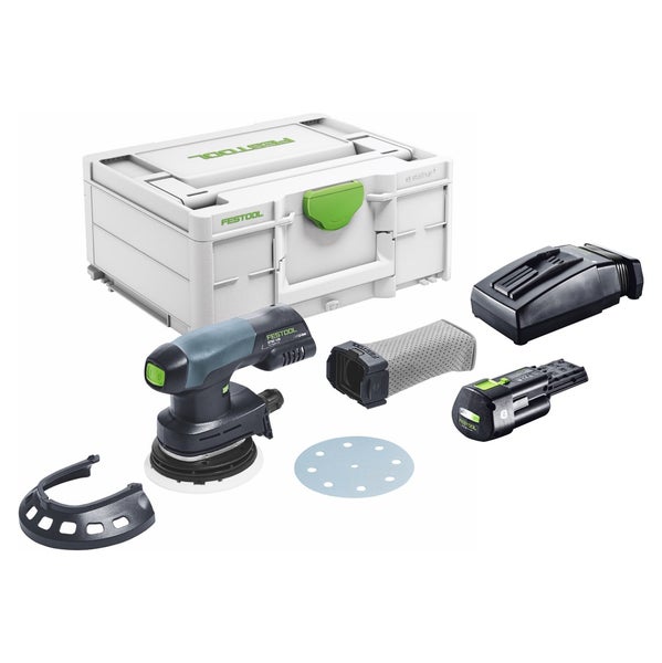 Festool Exzenterschleifer ETSC 125 Set mit Zubehör und Transportkoffer