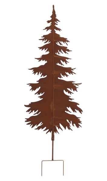 Gartendekoration Tannenbaum aus Metall