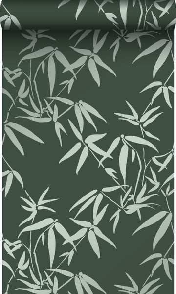 Origin Wallcoverings Tapete Bambusblätter Dunkelgrün - 53 cm x 10.05 m - 347738