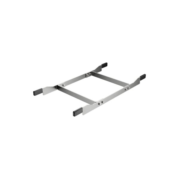 Poolleiter-Fuß aus Metall mit schwarzen Gummi-Endkappen