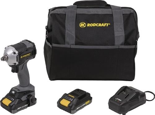 Rodcraft Akku-Schlagschrauber-Set mit Tasche, Akkus und Ladegerät