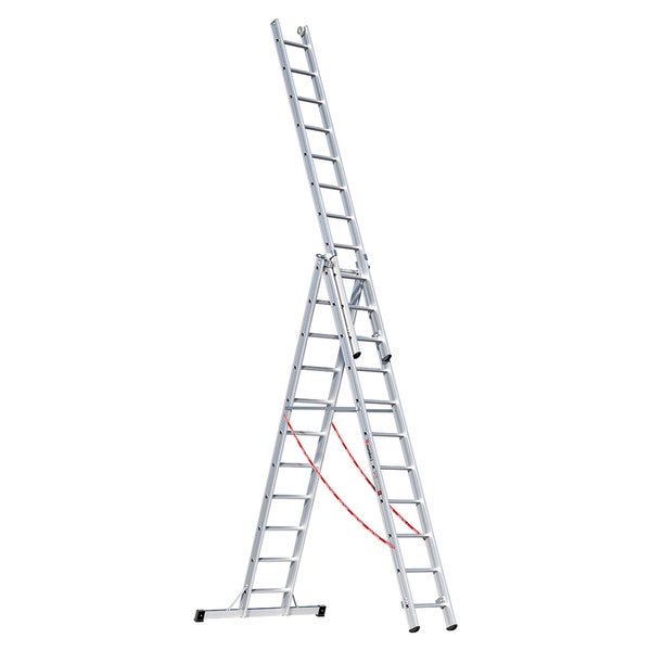 Mehrzweckleiter aus Aluminium in A-Form und verlängerter Form