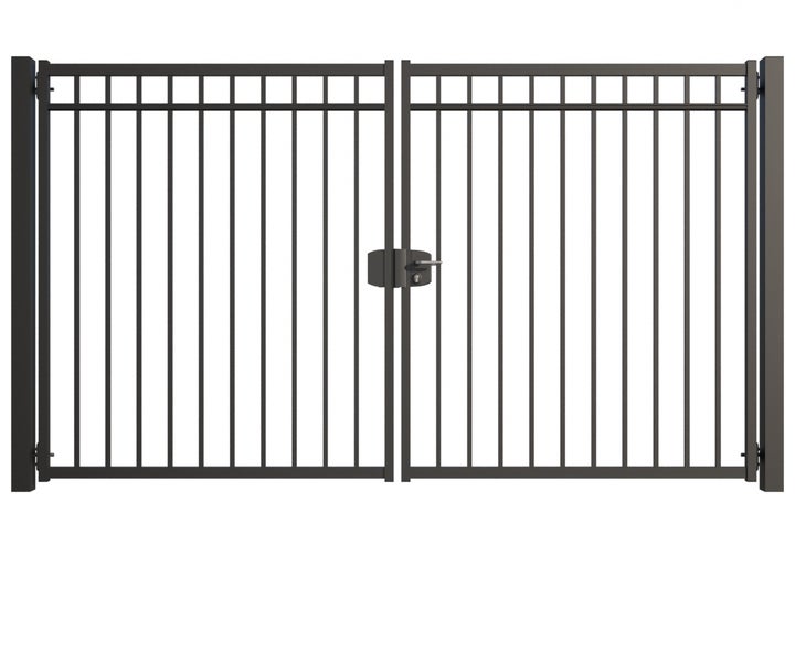 Doppelflügeltor aus Metall für den Garten