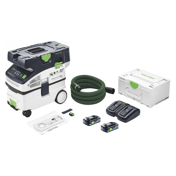 Festool CTLC MIDI Akku Absaugmobil 36 V ( 2x 18 V ) Staubkl. L + 2x Akku 4,0 Ah + Ladegerät + Systainer