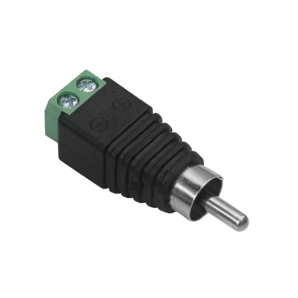 Cinch Stecker mit Schraubklemmen Anschluss für Audiokabel