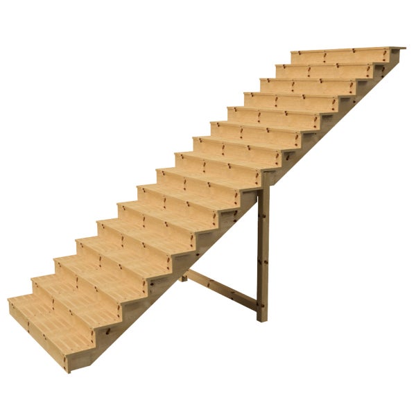 Holztreppe für den Innenbereich