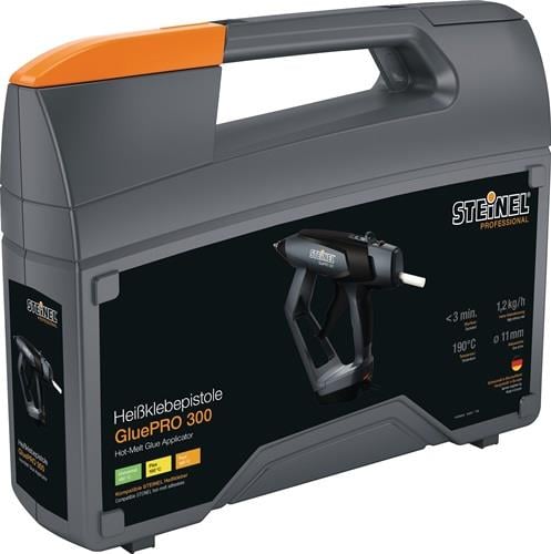 Steinel Professional Heißklebepistole GluePRO 300 im Kunststoffkoffer für Klebesticks mit 11 Millimeter Durchmesser.