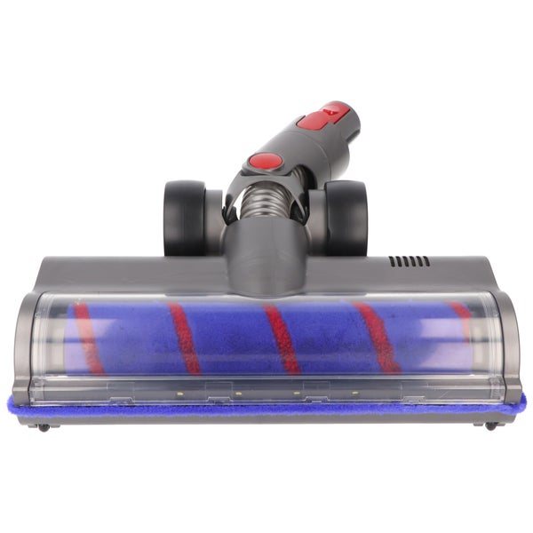 Hartbodendüse, Softroller passend für Dyson V7, V8, V10, V11, V15, motorisiert, mit 4 LED-Frontlichter, 180° flexibel drehbar