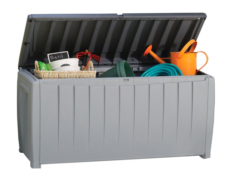 Keter Novel Aufbewahrungsbox 340L - 124x55x62,5cm - Schwarz