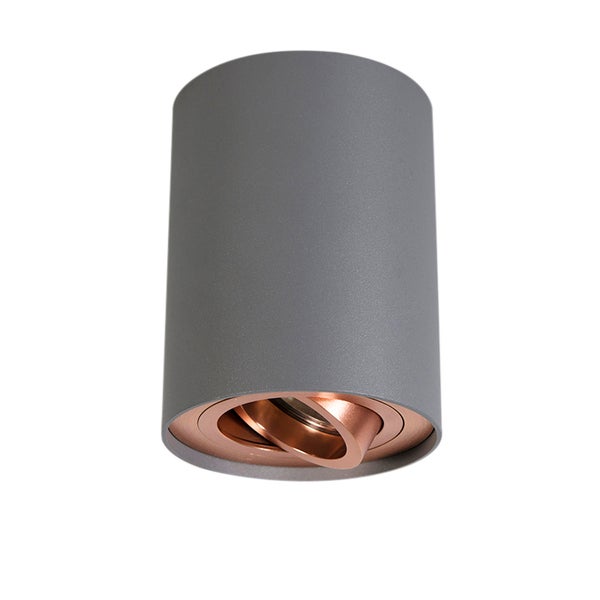 Zylindrische Deckenleuchte aus Metall