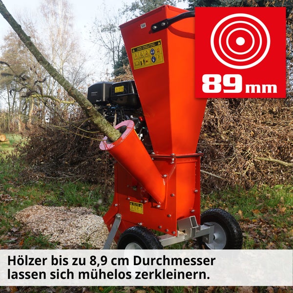 Häcksler zum Zerkleinern von Ästen bis 89 mm Durchmesser
