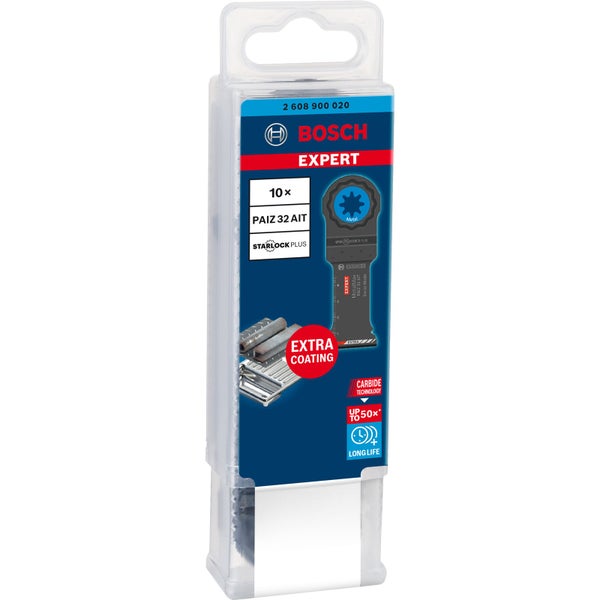 Bosch Expert PAIZ 32 AIT oszillierendes Sägeblattset, 10 Stück, in Verpackung