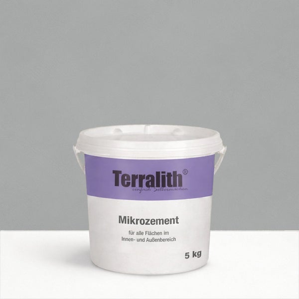 Terralith Mikro Zement, 5 Kilogramm Gebinde für Innen- und Aussenbereich