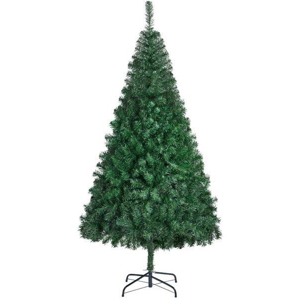 Yaheetech 182cm Weihnachtsbaum mit Faltbarem Metallständer , Grün