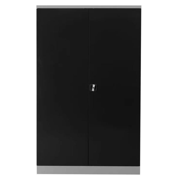 PROREGAL Stahlschrank Bee 8 Fachböden HxBxT 195 x 120 x 42 cm Verzinktes Fachbodenmaterial Grau & Anthrazit