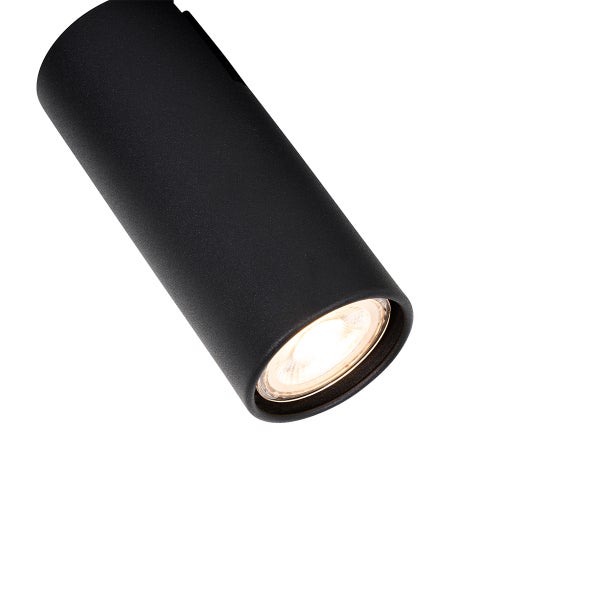 Schwarzer LED-Spot zur Deckenmontage