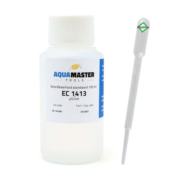 Aqua Master EC-Kalibrierlösung 14,13 – 100 ml, gebrauchsfertig, kompatibel mit allen gängigen Messgeräten, präzise Kalibrierung für zuverlässige Wasseranalysen