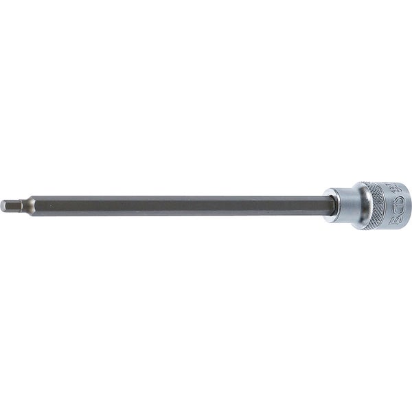 BGS Bit-Einsatz Länge 200 mm Antrieb Innenvierkant 12,5 mm (1/2) Innensechskant 5 mm - 4275