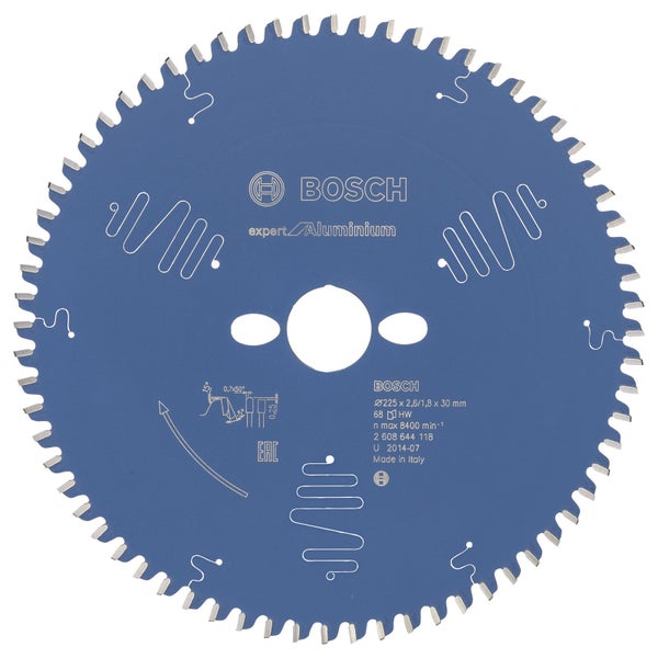 Bosch Kreissägeblatt Expert for Aluminium für Tischsägen 225 x 30 x 2,6 mm 68 - 2608644118