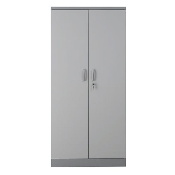 PROREGAL Aktenschrank Beetle 4 Fachböden HxBxT 195 x 92 x 42 cm Silber & Grau